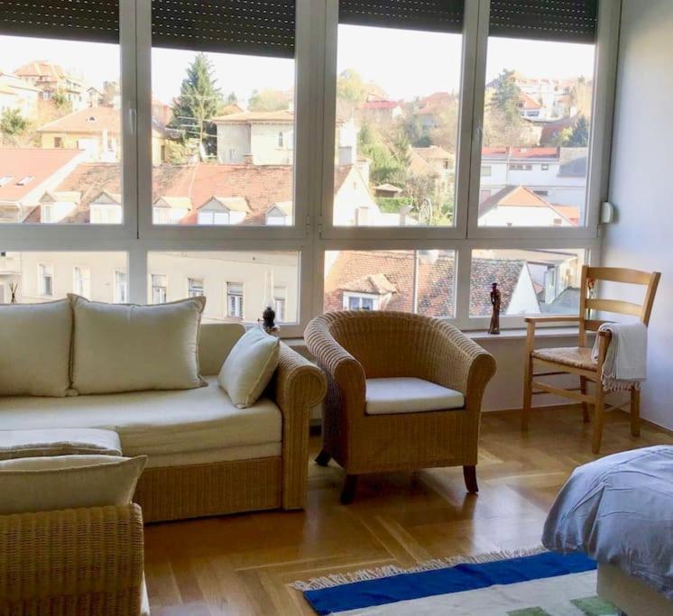 Spacious 3Br/2Bt Apartment With A/C In City Center Zagreb Bagian luar foto